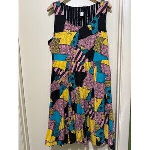 TORRID NIGHTMARE BEFORE CHRISTMAS REVERSIBLE MINI SKATER DRESS 1x